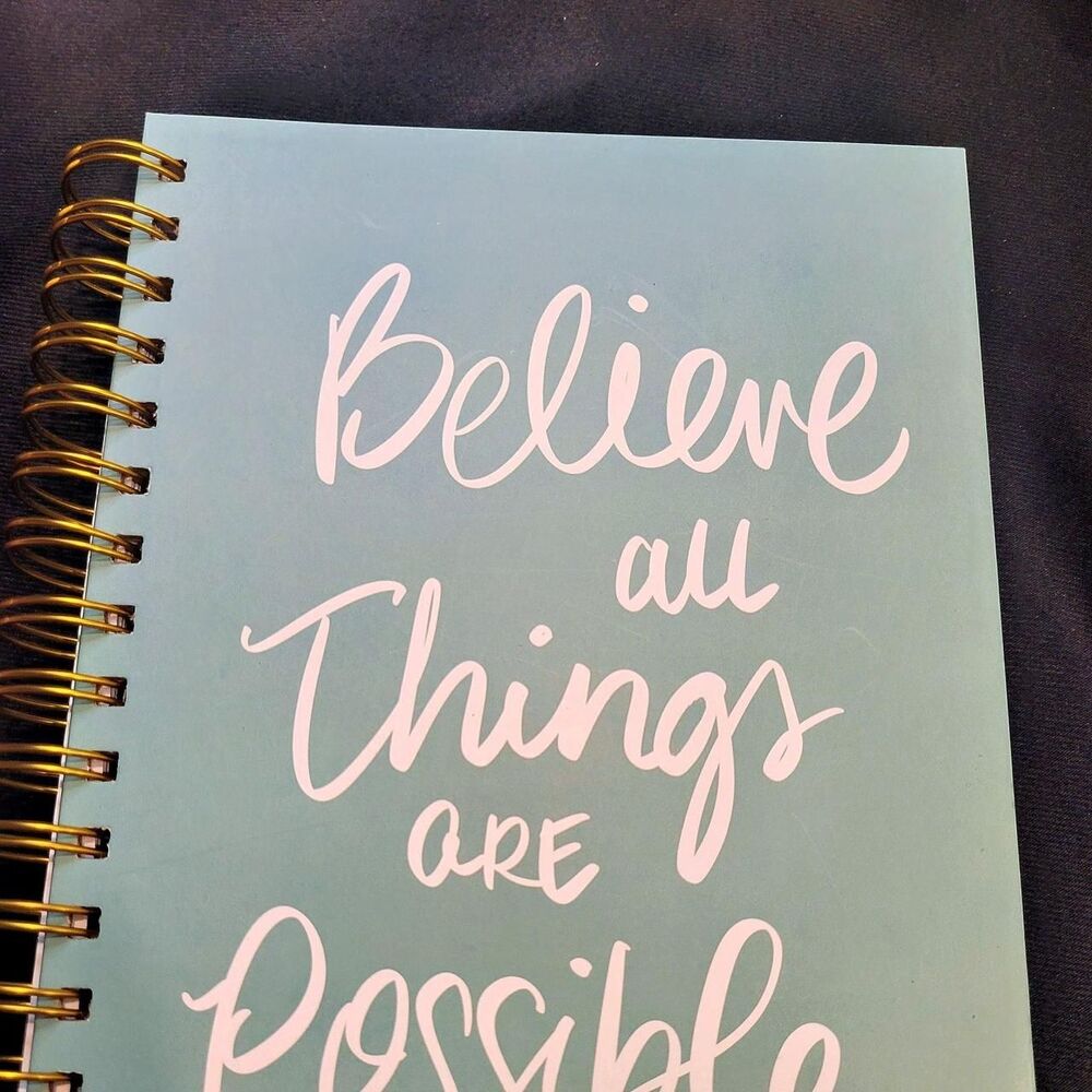 Believe notebook Blue and Green Books